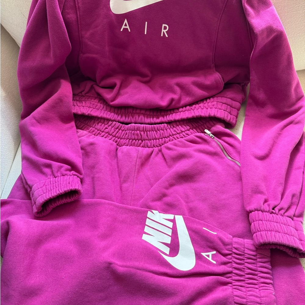 Nike Pink Sweatpants with Elastic Waistband